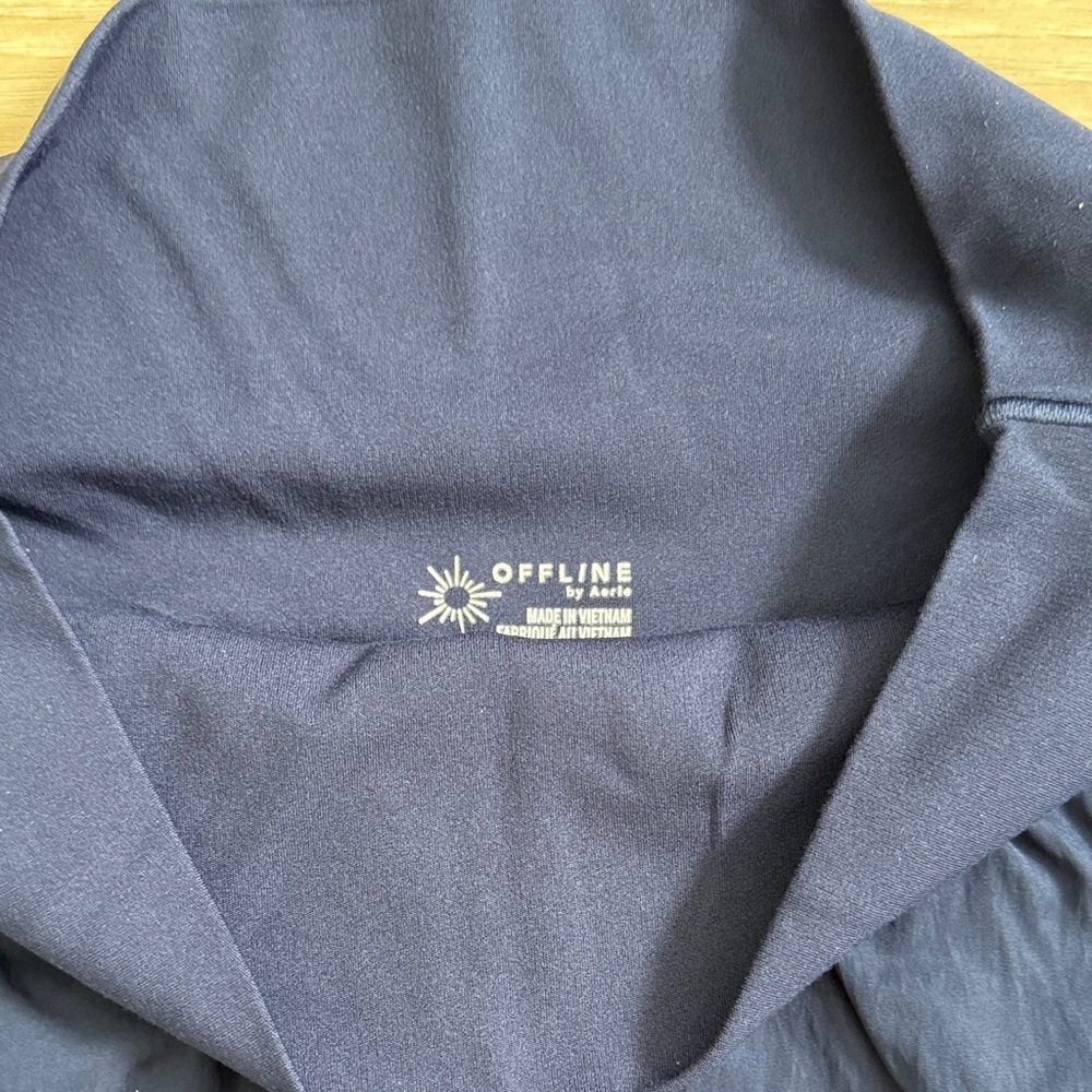 *NWT* Offline by Aerie Real Me Bubble Skort Women’s Navy Blue - Picture 2 of 6